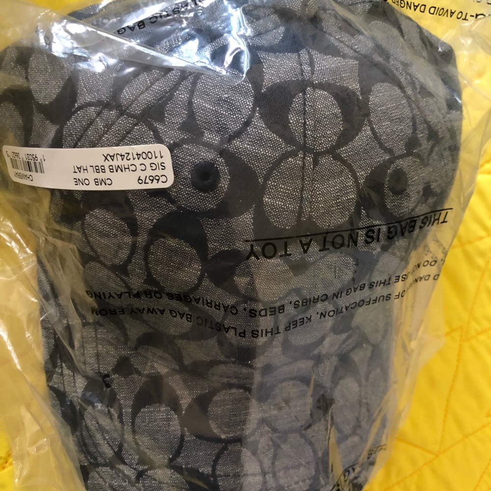 Coach Blue Patterned Hat - Picture 3 of 9